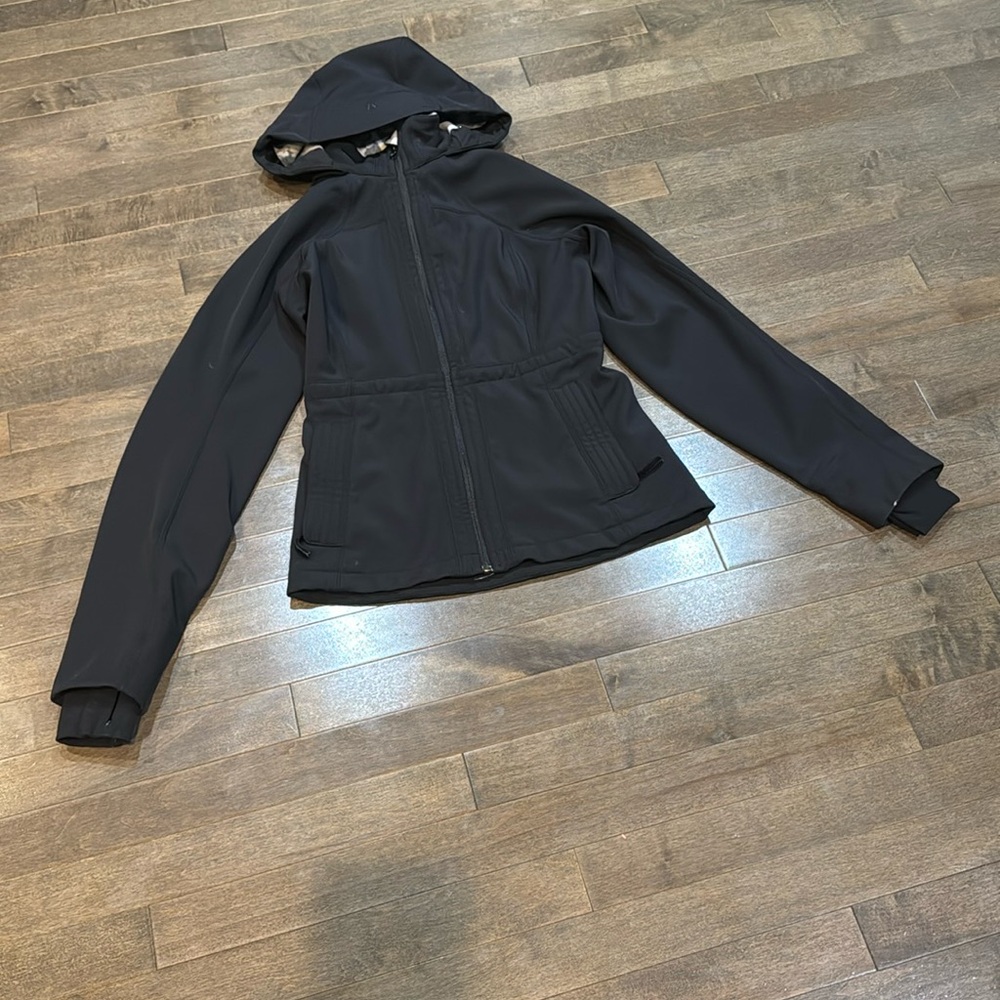 lululemon athletica Black Hooded Softshell Jacket